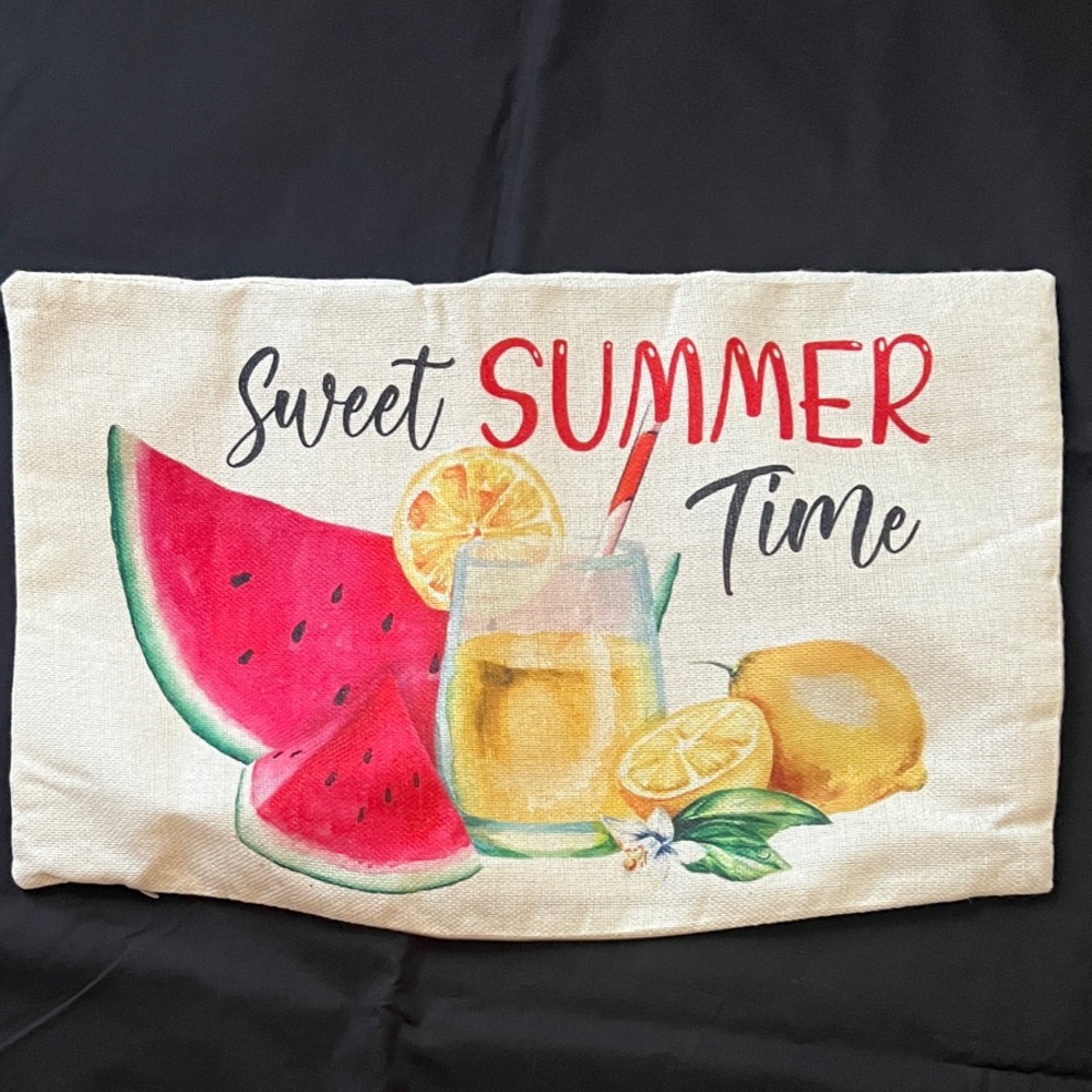 Sweet Summer Time Decorative Pillow Cover